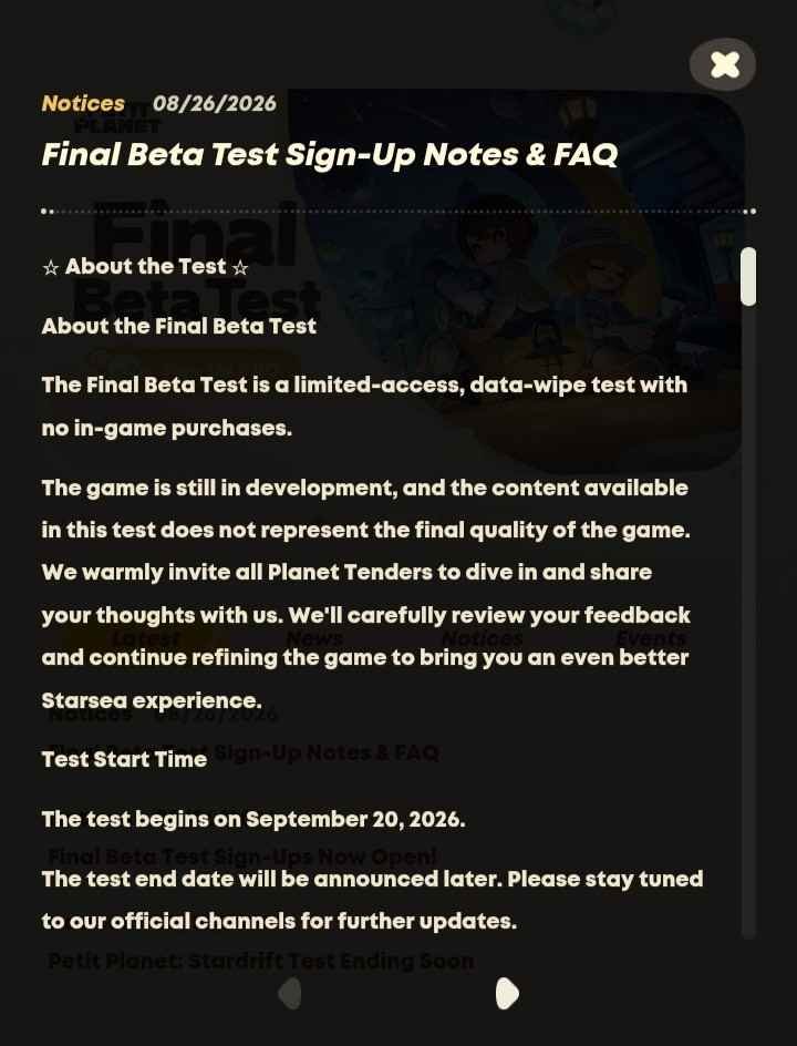 Beta Test Signup Announcement